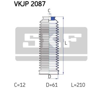 Комплект маншон, полуоска SKF за ALFA ROMEO 166 (936) от 1998 до 2003