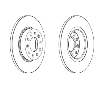 Спирачен диск плътен Ø278mm FERODO за ALFA ROMEO 159 (939) от 2005 до 2012