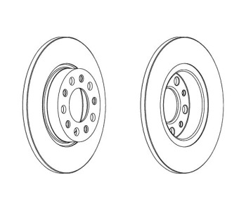 Спирачен диск плътен Ø278mm FERODO за FIAT 500X (334) от 2014