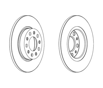 Спирачен диск плътен Ø278mm FERODO за ALFA ROMEO 159 (939) от 2005 до 2012