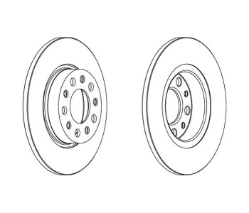 Спирачен диск плътен Ø278mm FERODO за ALFA ROMEO 159 (939) от 2005 до 2012