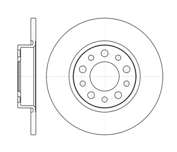Спирачен диск плътен Ø278mm за ALFA ROMEO BRERA (939_) от 2006 до 2011