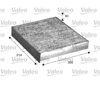 Филтър купе (поленов филтър) активен въглен VALEO за ALFA ROMEO BRERA (939_) от 2006 до 2011