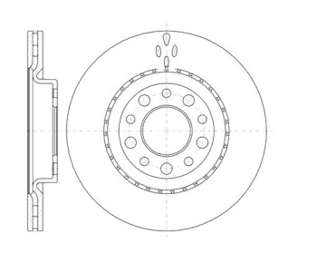 Спирачен диск вентилиран Ø292mm за ALFA ROMEO 159 (939) от 2005 до 2012