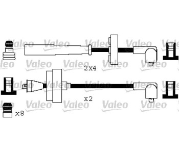 Комплект запалителни кабели VALEO за ALFA ROMEO 164 (164) от 1987 до 1998
