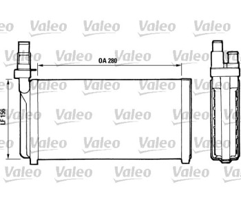 Топлообменник VALEO за ALFA ROMEO 164 (164) от 1987 до 1998