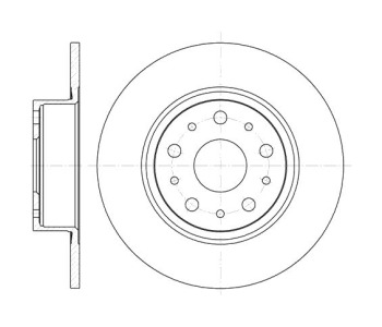 Спирачен диск плътен Ø276mm за ALFA ROMEO 166 (936) от 1998 до 2003