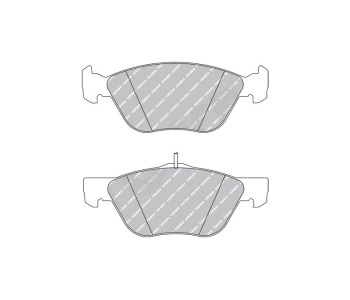 Комплект спирачни накладки FERODO THERMO QUIET за FIAT MULTIPLA (186) от 1999 до 2010