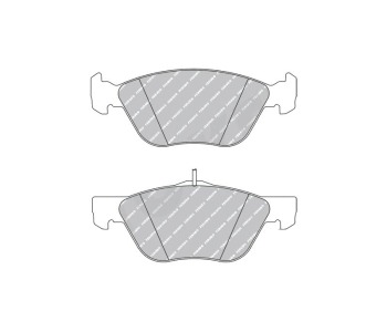 Комплект спирачни накладки FERODO THERMO QUIET за ALFA ROMEO 166 (936) от 1998 до 2003