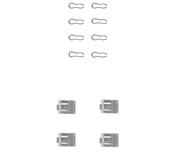 Комплект принадлежности дискови накладки DELPHI за FIAT PANDA (141) от 1980 до 2004