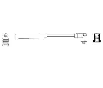 Запалителен кабел BOSCH за MITSUBISHI GALANT VI (E3_A) хечбек от 1988 до 1992