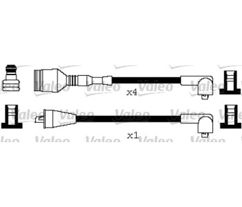 Комплект запалителни кабели VALEO за ALFA ROMEO 33 Sportwagon (905A) от 1984 до 1989