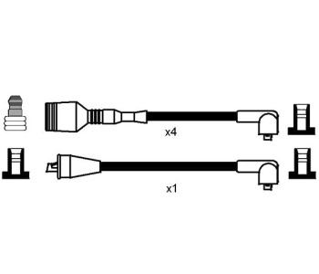 Комплект запалителни кабели NGK за ALFA ROMEO 33 (905) от 1983 до 1993