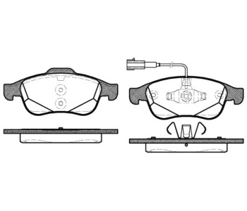 Комплект спирачни накладки ROADHOUSE за CITROEN DS4 от 2011 до 2015