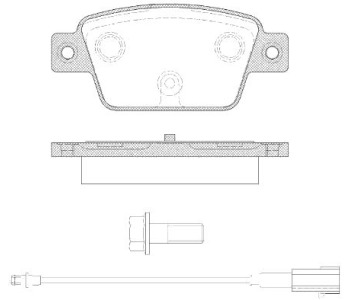 Комплект спирачни накладки ROADHOUSE за FIAT LINEA (323) от 2007