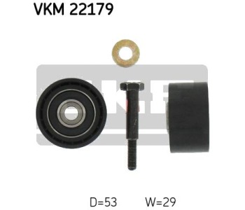 Паразитна/ водеща ролка, зъбен ремък SKF VKM 22179 за FIAT DOBLO (223) товарен от 2001 до 2010