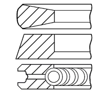 Комплект сегменти (+0.00mm) GOETZE за FIAT DUCATO (280) платформа от 1982 до 1990