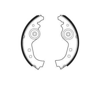 Комплект спирачни челюсти FERODO за FIAT SEICENTO (187) от 1997 до 2010