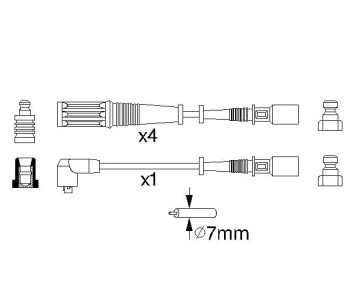Комплект запалителни кабели BOSCH