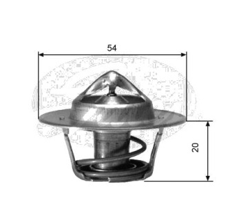 Термостат, охладителна течност GATES TH00191 за CADILLAC DEVILLE от 1989 до 1993