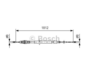 Жило ръчна спирачка BOSCH за CITROEN C3 I (FC) от 2002 до 2009