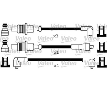 Комплект запалителни кабели VALEO за CITROEN BX (XB) от 1983 до 1992