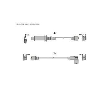 Комплект запалителни кабели STARLINE за CITROEN VISA от 1978 до 1991