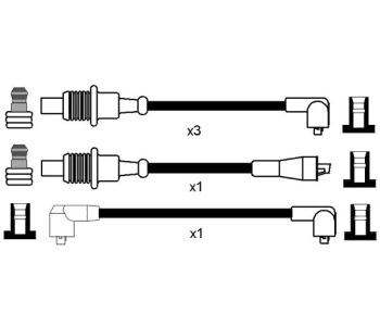 Комплект запалителни кабели NGK за CITROEN BX (XB) от 1983 до 1992