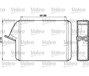 Топлообменник VALEO за CITROEN VISA от 1978 до 1991