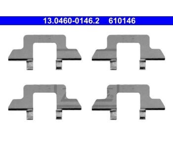 Комплект принадлежности дискови накладки ATE за CITROEN C2 (JM) от 2003 до 2009