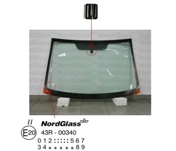 Челно стъкло NordGlass за CITROEN C2 (JM) от 2003 до 2009