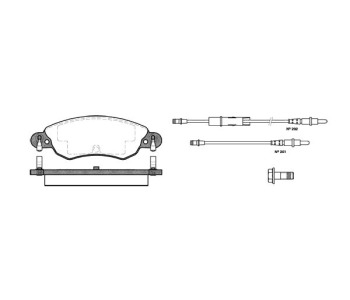 Комплект спирачни накладки ROADHOUSE за CITROEN C5 II (RC) от 2004 до 2008