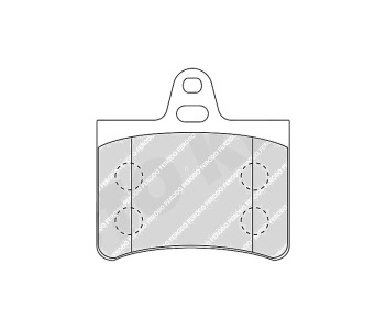 Комплект спирачни накладки FERODO THERMO QUIET за CITROEN C5 II (RE) комби от 2004 до 2008
