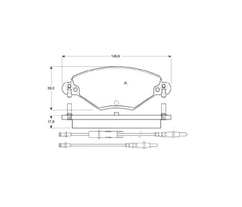 Комплект спирачни накладки STARLINE за CITROEN C5 II (RC) от 2004 до 2008