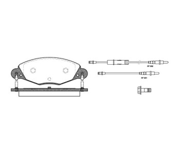 Комплект спирачни накладки ROADHOUSE за CITROEN C5 II (RE) комби от 2004 до 2008