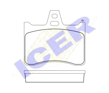 Комплект спирачни накладки Ultra Premium ICER за CITROEN XM (Y4) комби от 1994 до 2000