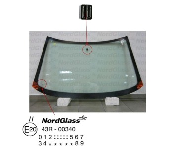 Челно стъкло NordGlass за CITROEN XANTIA (X1) комби от 1995 до 1998
