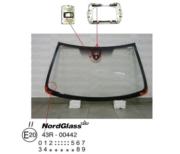 Челно стъкло NordGlass за CITROEN XSARA (N1) от 1997 до 2005