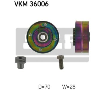 Паразитна/ водеща ролка, пистов ремък SKF VKM 36006 за RENAULT CLIO I (B/C57_, 5/357_) от 1990 до 1998