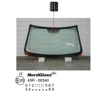 Челно стъкло NordGlass за DACIA SANDERO I от 2008 до 2012