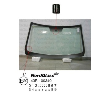 Челно стъкло NordGlass за DACIA DUSTER (HS_) от 2010 до 2018