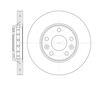 Спирачен диск вентилиран Ø280mm за RENAULT SCENIC III (JZ0/1_) от 2009 до 2016