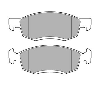 Комплект спирачни накладки DELPHI за DACIA LOGAN I (LS) седан от 2004 до 2012