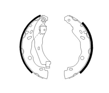 Комплект спирачни челюсти BOSCH за RENAULT THALIA/SYMBOL I (LB0/1/2_) от 1998 до 2008