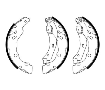 Комплект спирачни челюсти BOSCH за RENAULT THALIA/SYMBOL I (LB0/1/2_) от 1998 до 2008