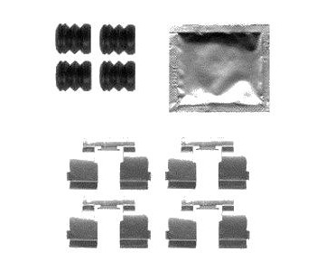 Комплект принадлежности дискови накладки DELPHI за DACIA LOGAN I MCV (KS) комби от 2007 до 2013