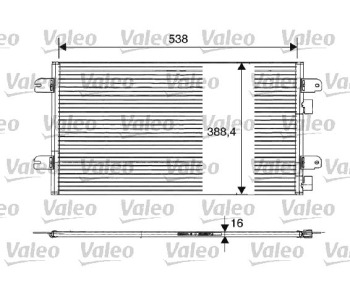 Кондензатор климатизации VALEO за RENAULT SCENIC I (JA0/1_) от 1999 до 2003