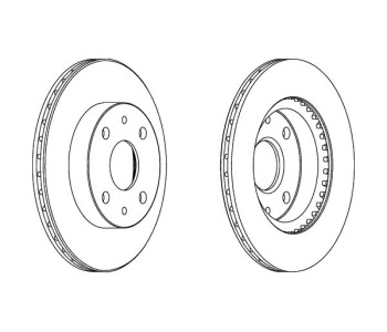 Спирачен диск вентилиран Ø234mm FERODO за DAEWOO KORANDO Cabrio (KJ) от 1999