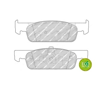 Комплект спирачни накладки FERODO за RENAULT THALIA/SYMBOL III (L8_) от 2013