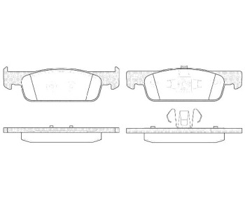 Комплект спирачни накладки ROADHOUSE за DACIA LOGAN II MCV комби от 2013 до 2020